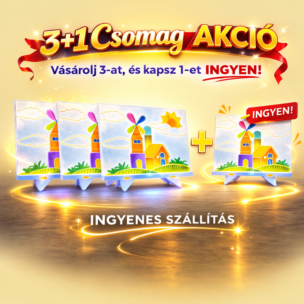 3+1 darab Világítós Rajztábla